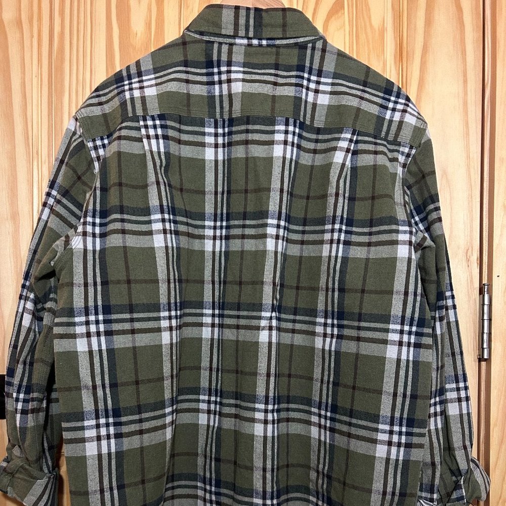 Green/Brown/Grey flannel workshirt